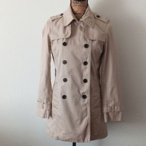 Banana Republic Classic Double Breasted Trench Coat Size S